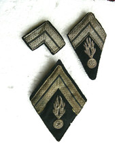 GENDARMERIE 3 TISSUS GRADES ANCIENS*