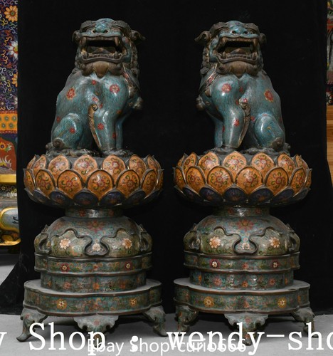 Old purple bronze cloisonne - old,