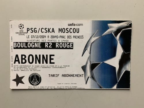 Ticket match champions league - ticket,
