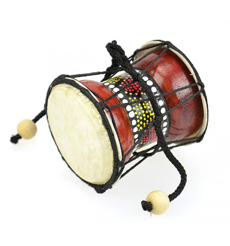 Mini djembé tambourin - en, bois