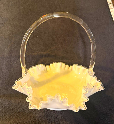 Fenton silver crest milk - milk, glass