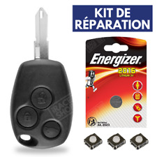 ?Coque de Clé 3 Boutons pour Plip Télécommande RENAULT Kangoo Clio Modus Master