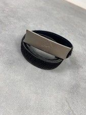 Ceinture cuir et faux poils de