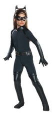 Costume Enfant Catwoman Deluxe Avec Jumpsuit Et Masque Moulé Taille Moyenne 8-10
