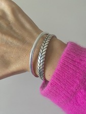 bracelet argent massif femme