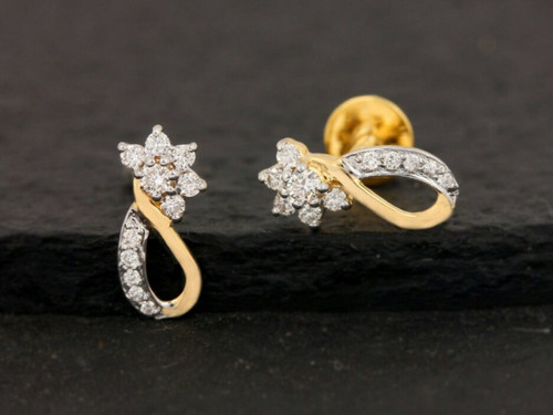 Solide 14k jaune - solide, véritable