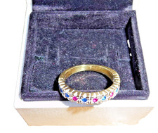 Bague Or 18 carats  Saphirs et Rubis 4,20G