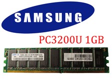 barrette 1Gb de RAM DDR PC3200U  PC3200 CL3 ECC SAMSUNG
