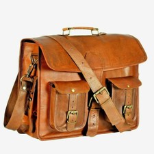 Sacoche en cuir véritable