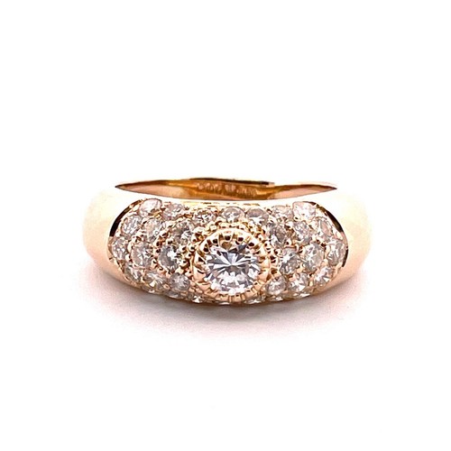 Bague jonc jaune 18 - bague, en