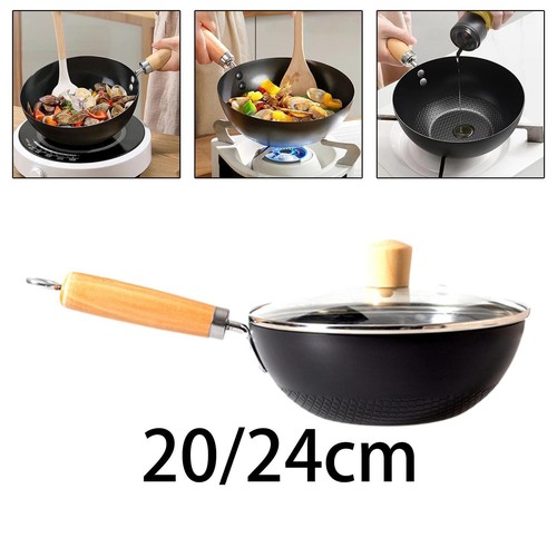 Poêle sauter iron wok pour - poêle,