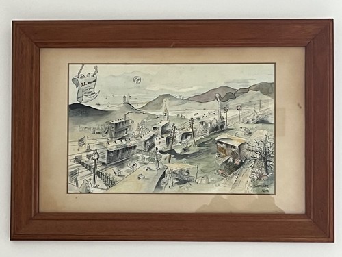 Tableau encadré sous verre - encadré,