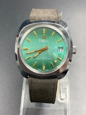 VINTAGE TELL WATCH GREEN