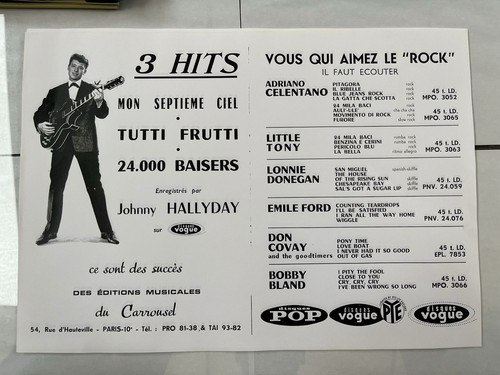 Affiche johnny hallyday 3 - «,
