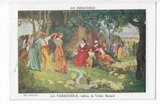 13  EN PROVENCE  LA FARANDOLE  TABLEAU DE VALERE BERNARD