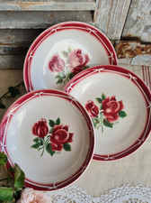 3 ANCIENNES ASSIETTES CREUSES DIGOIN CIBON