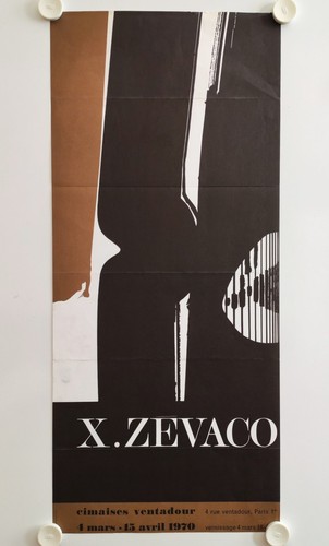 Affiche xavier zevaco 1970 - affiche,