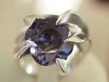 GROSSE BAGUE VINTAGE ARGENT
