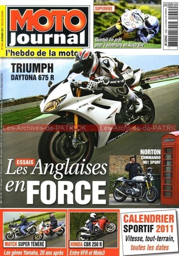 Moto journal 1942 yamaha xtz - moto,