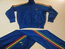 FULL GRUN BNWT ADICOLOR RASTA FIREBIRD VINTAGE Y2K M/L MEDIUM BAGGY JAMAIQUE