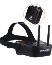 Mini FPV Lunettes 3 Pouces 40CH FPV Vidéo Casque Lunettes avec Double RP-SMA