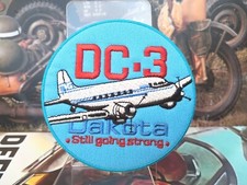 Patch brodé DC3 Dakota -  Diamètre : 85 mm?4a.