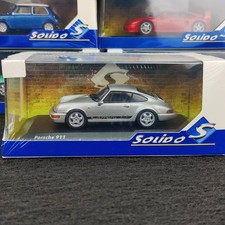 SOLIDO PORSCHE 911 964 CARRERA RS SILVER / BLACK  1:43 NEUF BOITE S4312904