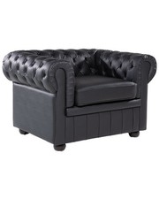 Fauteuil cuir noir dossier - fauteuil,