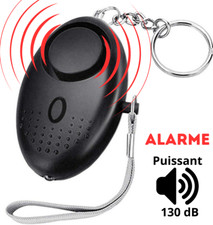 Alarme Personnelle 130dB Anti-Agression + LED – Puissante & Dissuade Femme
