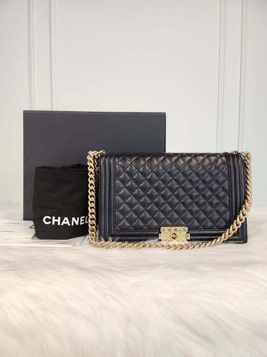 Chanel sac boy large - boy, cuir