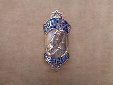 1920 - PLAQUE DE VÉLO " PEUGEOT PARIS " - LOGO DIT DROIT - EN BRONZE ÉMAILLÉ