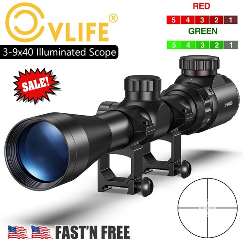 Hunting 9x40 rifle scope - 3-9x40,