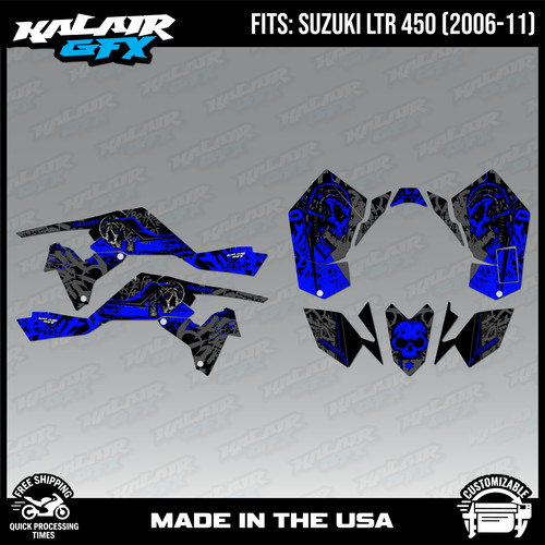 Graphics kit for suzuki atv - graphics,