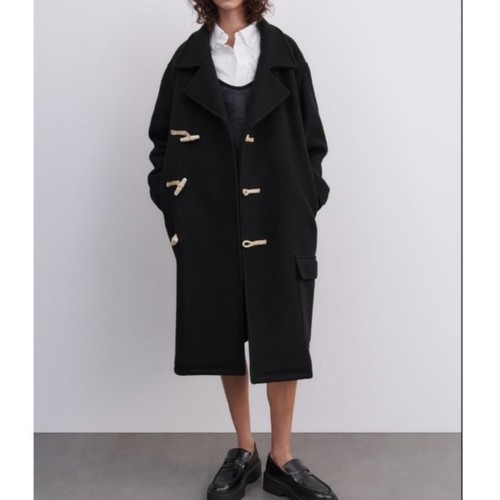 Zara black wool toggle - toggle, zw
