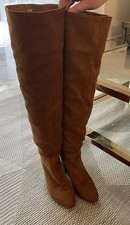 BELLES BOTTES CUISSARDES P38 DAIM SYNTHETIQUE CAMEL