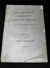 Musée Rétrospectif Matériel & Procédés Viticulture EXPOSITION UNIVERSELLE 1900