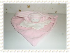 Doudou Lutin Plat Coeur Rose Blanc  Moulin Roty Moulin Roty