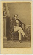 CDV circa 1860. Homme