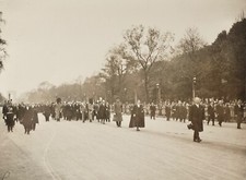 PHOTO ANCIENNE 1932 Funérailles Paul Doumer Champs-Elysées Paris 18x24 cm