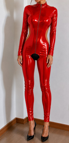 Combinaison t38 vinyl rouge - t38,