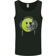 DJ Skull Danse Musique DJing Tête De Mort Casque Gilet Pour Homme Débardeur