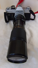 CANON FTB QL Objectif FD100-200mm f5.6 SC+Filtre+Objectif TAMRON 38-100mm f3.5++
