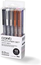 Stylo d'art à pigments fins Too COPiC MULTI LINER marqueurs toutes couleurs JP
