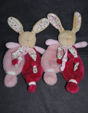 🍀Lot 2 Doudou Plat Lapin