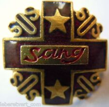 Donneur de Sang 2 étoiles insigne émail ancien H.726 b SOS CRF ORIGINAL