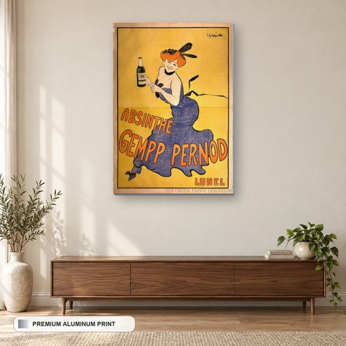 Tableau aluminium absinthe - tableau,
