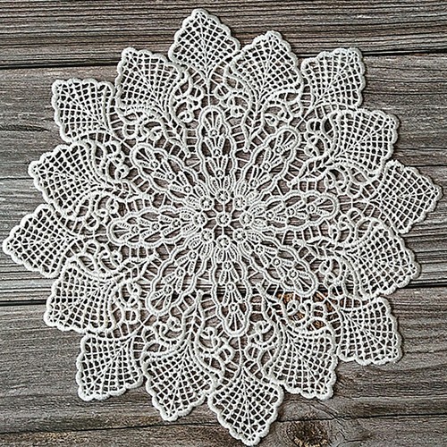 Nappe dentelle ronde doily - nappe,