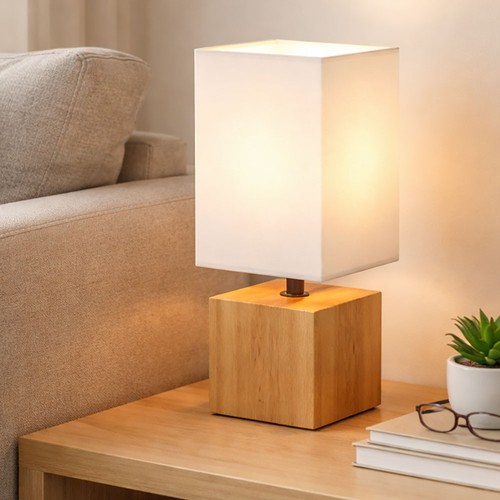 Lampe table - lampe, bois
