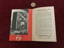 ancien catalogue brochure materiel radio N 11 philips