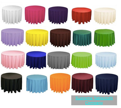 120 pouces rond polyester - 10,